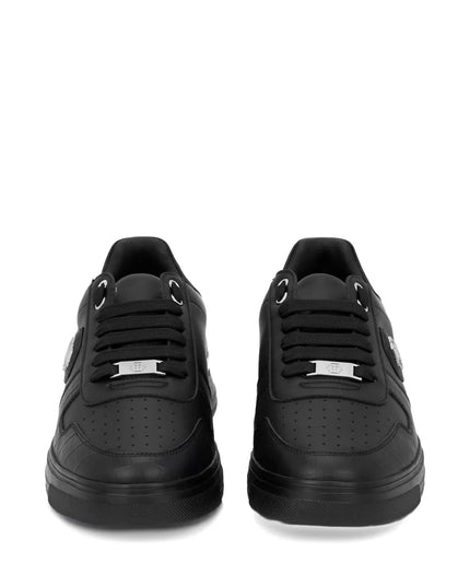 Philipp Plein logo plaque leather trainers