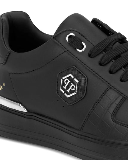 Philipp Plein logo plaque leather trainers
