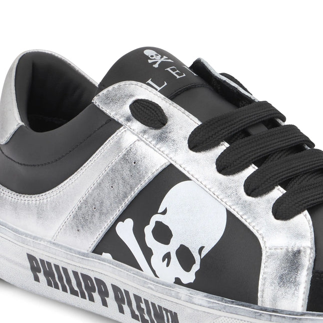 Philipp Plein skull leather trainers