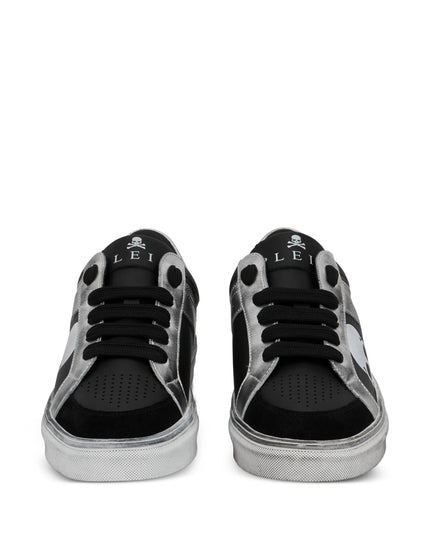 Philipp Plein skull leather trainers