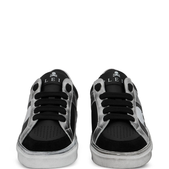 Philipp Plein skull leather trainers