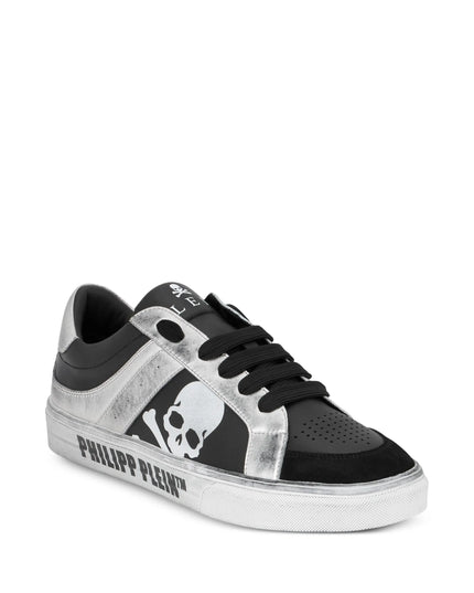 Philipp Plein skull leather trainers