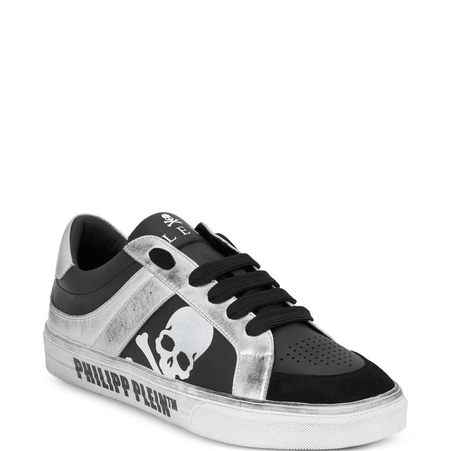 Philipp Plein skull leather trainers