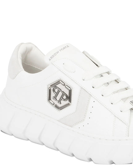 Philipp Plein Hexagon Force leather low-top trainers