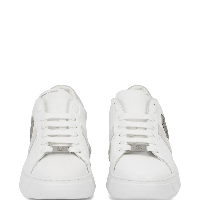 Philipp Plein Hexagon Force leather low-top trainers