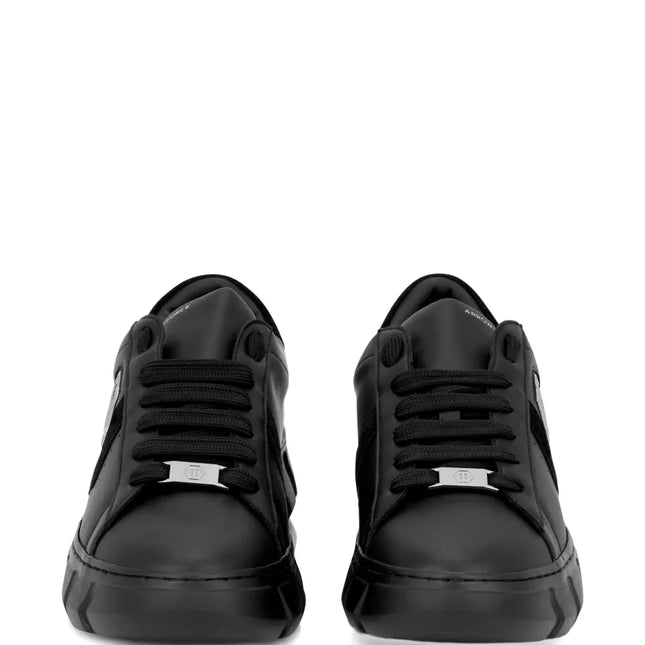 Philipp Plein Hexagon Force leather low top trainers