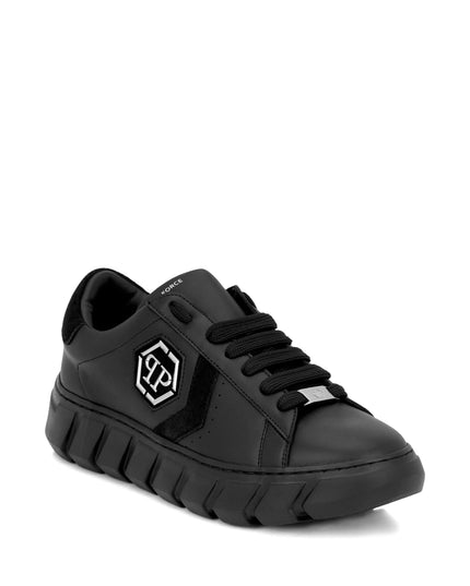 Philipp Plein Hexagon Force leather low top trainers