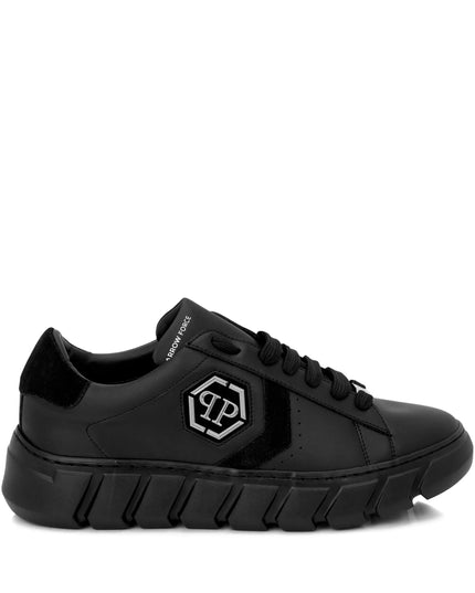 Philipp Plein Hexagon Force leather low top trainers