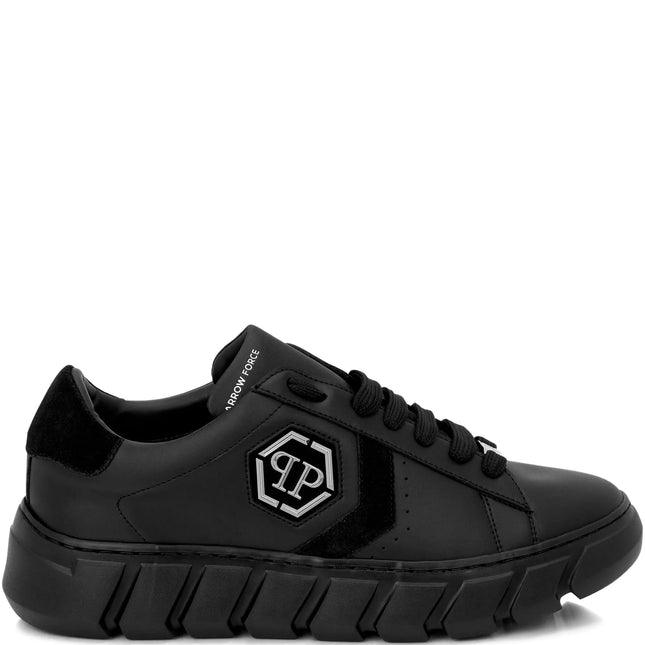 Philipp Plein Hexagon Force leather low top trainers