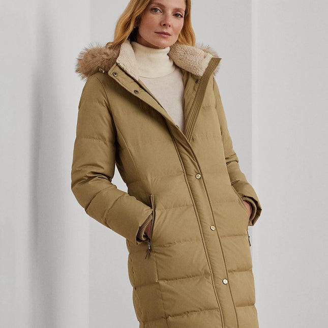 Lauren Ralph Lauren Women's Faux-Fur Hooded Puffer Coat