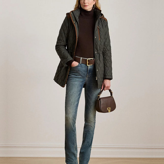 Lauren Ralph Lauren Women's Hooded Anorak Quilted Coat