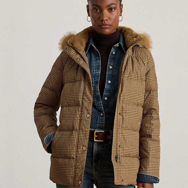 Lauren Ralph Lauren Women's Faux-Fur Hooded Puffer Coat