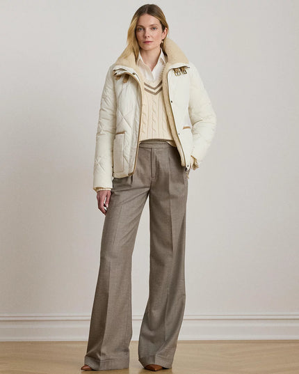 Lauren Ralph Lauren Women's Faux-Fur-Collar Diamond Quilted Jacket