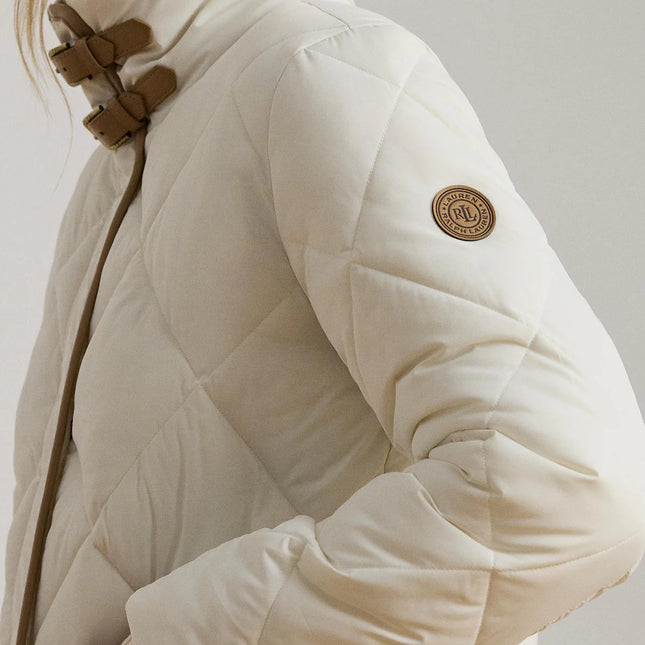 Lauren Ralph Lauren Women's Faux-Fur-Collar Diamond Quilted Jacket