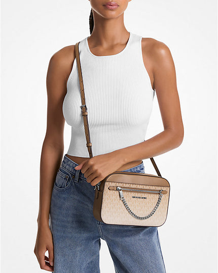 Michael Kors Jet Set Large Ombré Signature Logo Crossbody Body