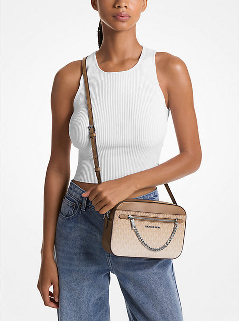 Michael Kors Jet Set Large Ombré Signature Logo Crossbody Body