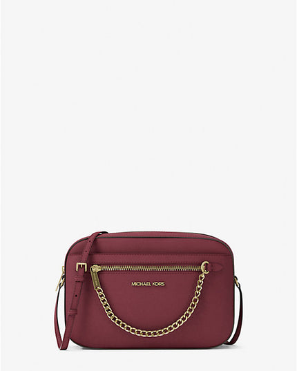 Michael Kors Jet Set Large Saffiano Leather Crossbody Bag