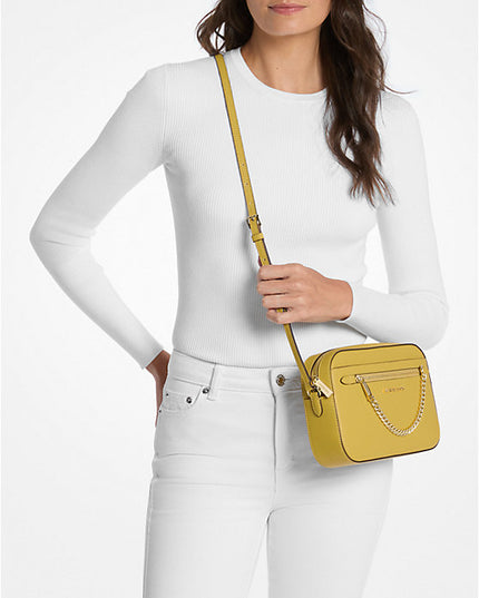 Michael Kors Jet Set Large Saffiano Leather Crossbody Bag