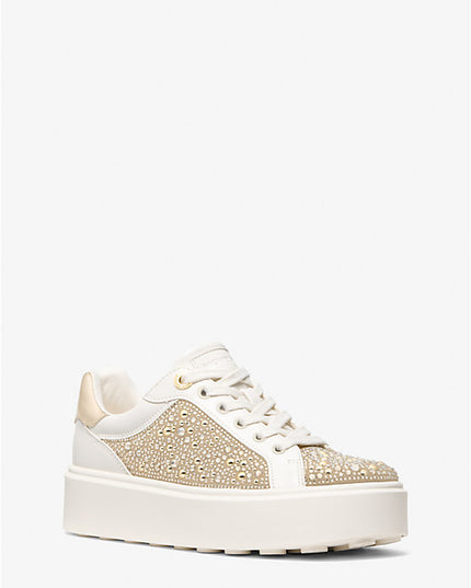 Michael Kors Romey Embellished Platform Sneaker