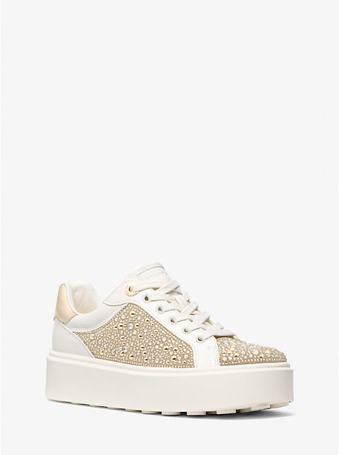 Michael Kors Romey Embellished Platform Sneaker