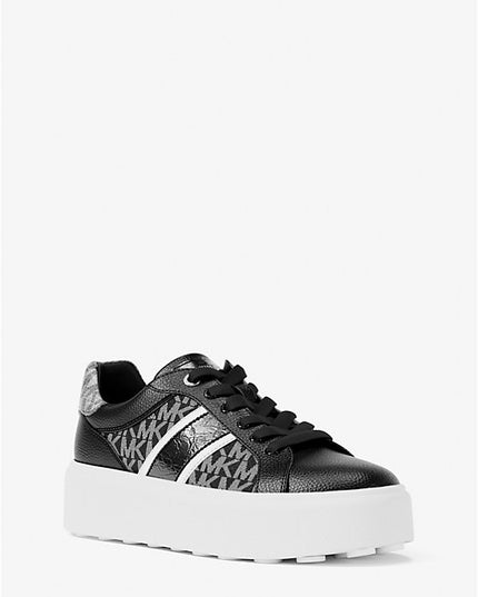 Michael Kors Romey Signature Logo Stripe Platform Sneaker