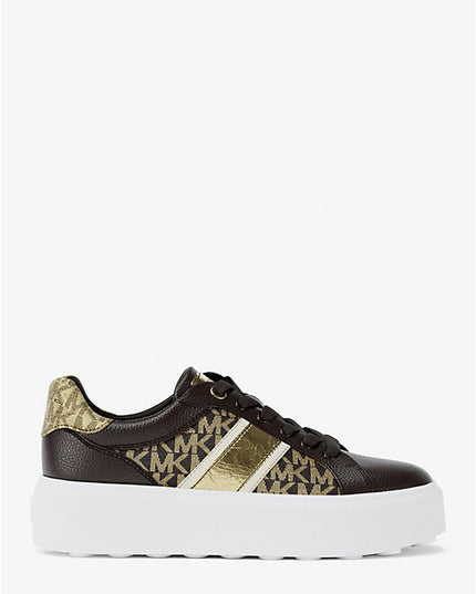 Michael Kors Romey Signature Logo Stripe Platform Sneaker
