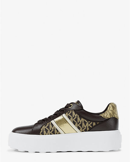 Michael Kors Romey Signature Logo Stripe Platform Sneaker