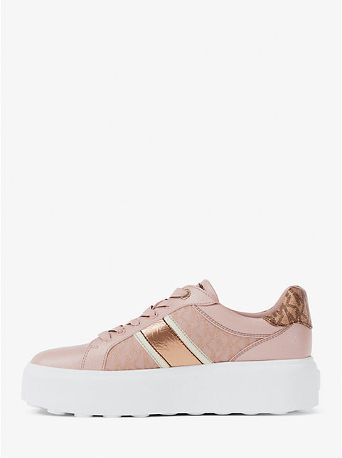 Michael Kors Romey Signature Logo Stripe Platform Sneaker