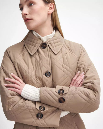 Barbour Mariah Quilted Trench Coat