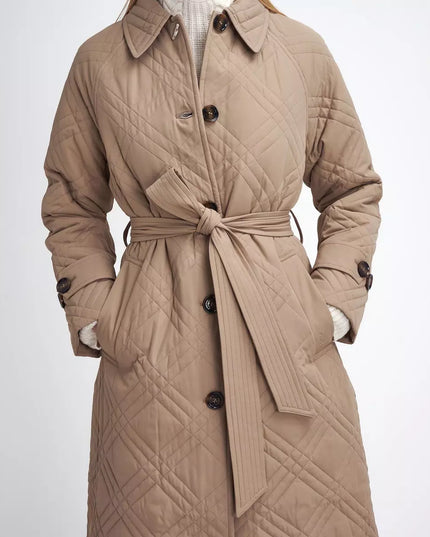 Barbour Mariah Quilted Trench Coat