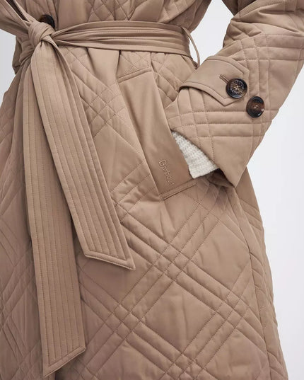 Barbour Mariah Quilted Trench Coat