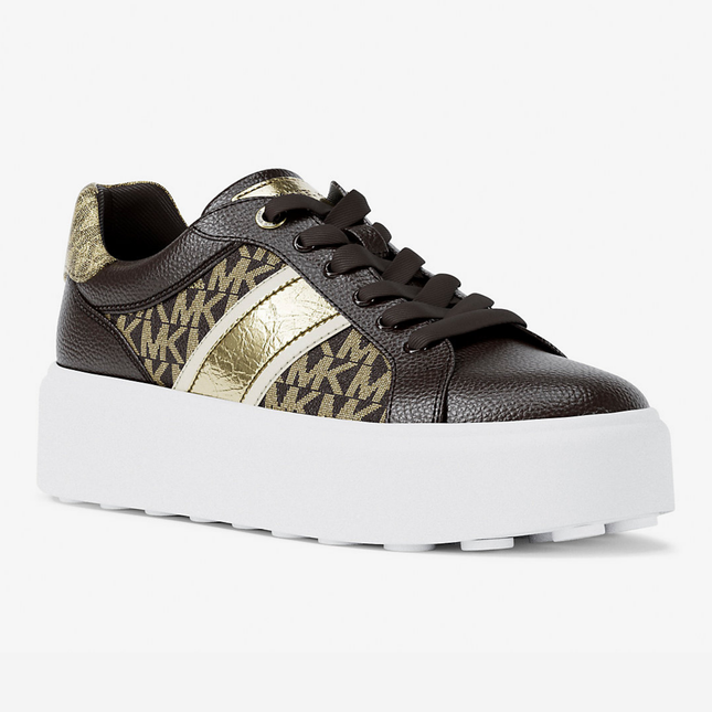 Michael Kors Romey Signature Logo Stripe Platform Sneaker