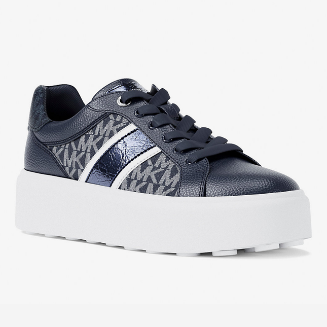 Michael Kors Romey Signature Logo Stripe Platform Sneaker