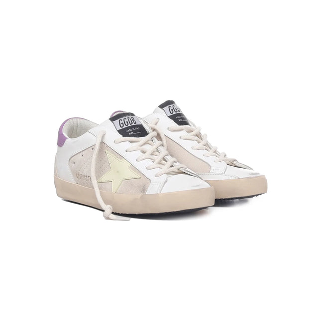 Golden Goose Super-Star distressed leather/suede sneakers