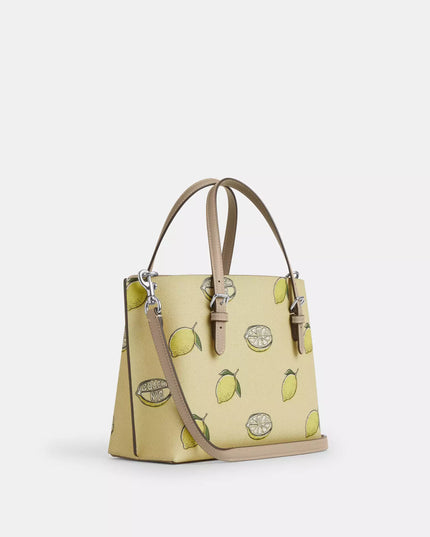 Mollie Tote Bag 25 With Lemon Print