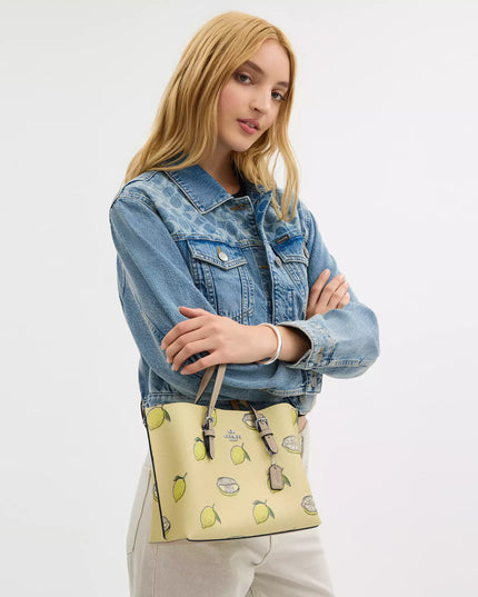 Mollie Tote Bag 25 With Lemon Print