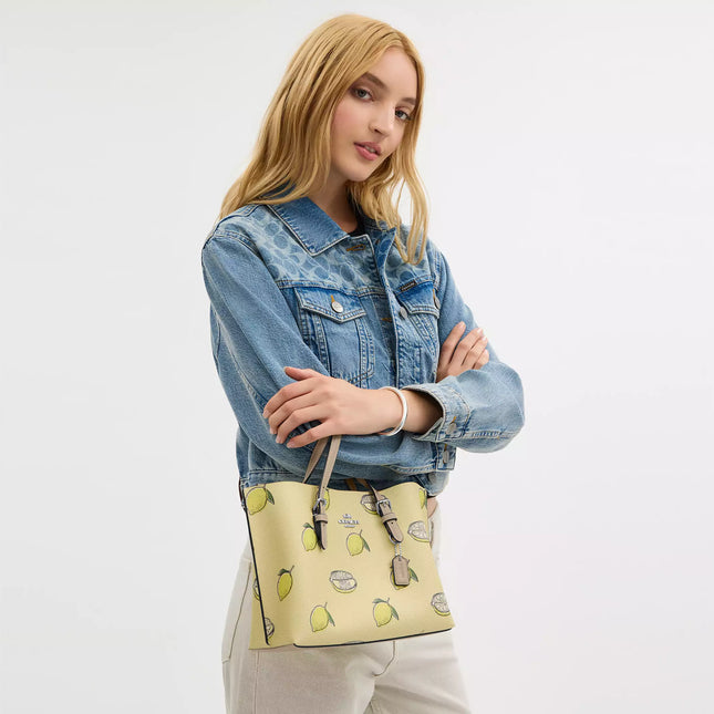 Mollie Tote Bag 25 With Lemon Print