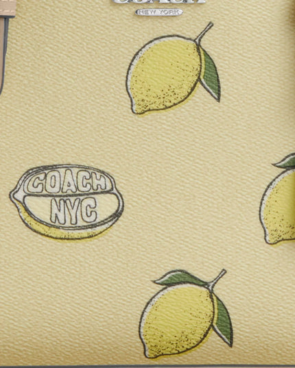 Mollie Tote Bag 25 With Lemon Print