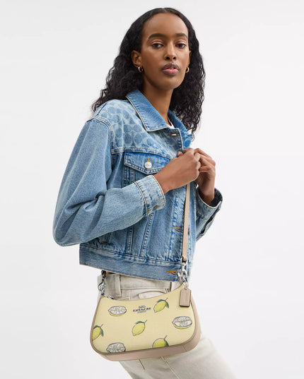 Teri Shoulder Bag With Lemon Print