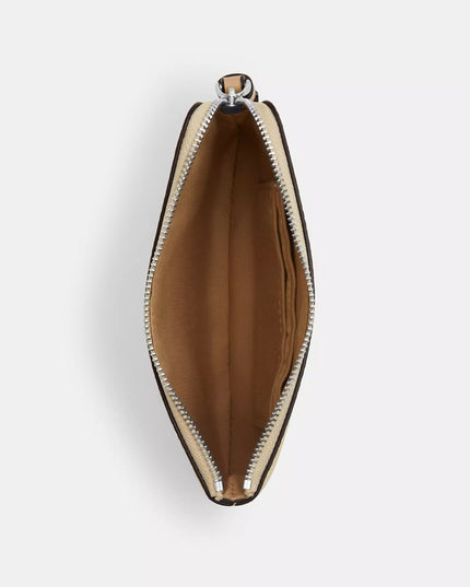 Corner Zip Wristlet With Lemon Print