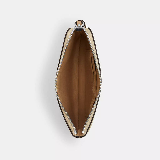 Corner Zip Wristlet With Lemon Print