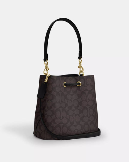 Rowan Bucket Bag In Signature Canvas