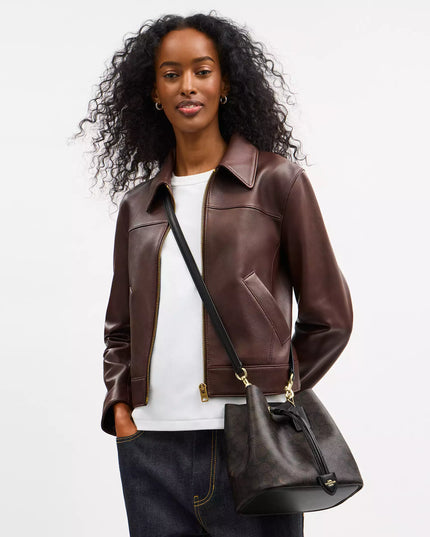 Rowan Bucket Bag In Signature Canvas