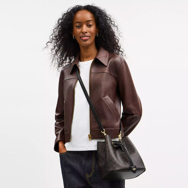 Rowan Bucket Bag In Signature Canvas