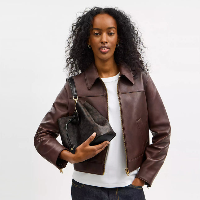 Rowan Bucket Bag In Signature Canvas