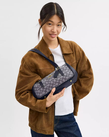 Asher Shoulder Bag In Signature Jacquard