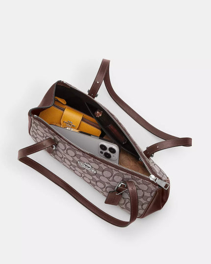 Asher Shoulder Bag In Signature Jacquard