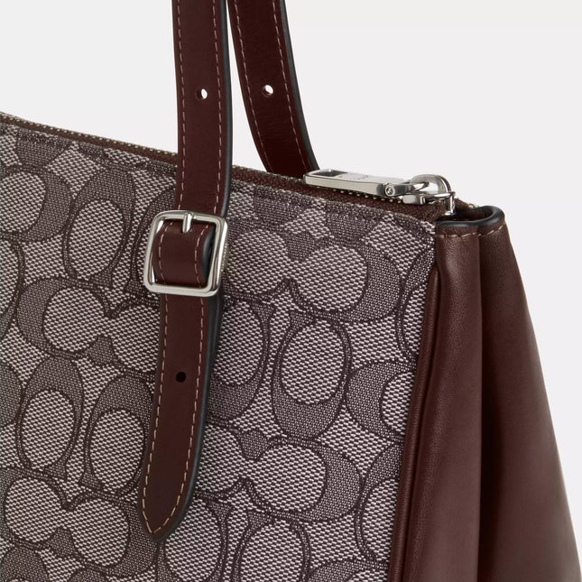 Asher Shoulder Bag In Signature Jacquard