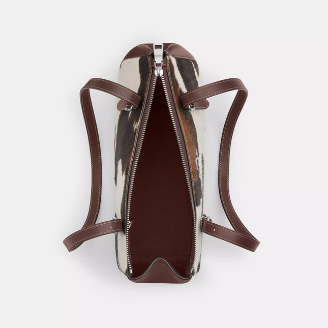 Asher Shoulder Bag With Cow Print