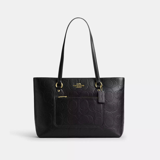 Station Tote Bag In Signature Leather